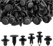CGEAMDY Car Mounting Clips Set, 190 Pieces Plastic Expansion Rivets, 6 Different Types Body Clips, Bumper Reinforcement Clips, Universal Plastic Clip Set for Cars