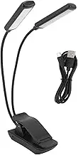 LED Book Light - USB Rechargeable, Eye Protection, 360° Gooseneck, Clip-On, Dual Reading Lamp for Reading in Bed at Night