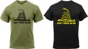 Don't Tread On Me T-Shirt USMC Gadsen Snake US Marines Semper Fi Crew T-Shirt