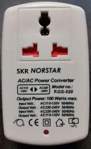 N'STAR 100 Watt Step up and down Two Way Universal Travel Voltage Transformer Co