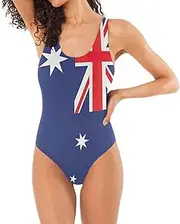 [RPLIFE] Myanmar Flag Womens Bathingsuits, Low Back Bathing Suit, Padded One-Piece Swimsuit