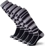[Pure Athlete] Value Snowboarding Socks for Men, Women - Warm Ski Snowboard Pack