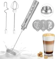 Electric Milk Frother, USB Rechargeable Handheld Mini Milk Foam Maker Blender M
