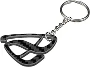 Pro Spec Imports - Real Carbon Fibre keychain for Mazda RX7 FD FC, MX5 Miata, RX8, Cosmo, Efini, rotor, rotary, gift, accessory, Carbon Fibre