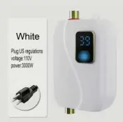 1 Piece Instantaneous Tankless Electric Hot Water Heater, 110v 3000 Watt Home