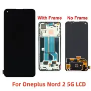 For Oneplus Nord 2 5G OLED LCD Display Touch Screen Digitizer Assembly ± Frame