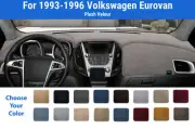 Dashboard Dash Mat Cover for 1993-1996 Volkswagen Eurovan (Plush Velour) (for: Volkswagen)