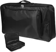 UPKOCH Electric Guitar Effect Pedal Storage Bag Durable Zipper Pouch for Pedalboard High Toughness Convenient Use for Guitar and Keyboard Players Black