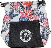 [Casual Sunday Climbing] A Casual Boulder Bucket - Tropical print bouldering bucket chalk bag with storage pouch and brush loops