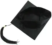 AIMALL Black Mortarboard Graduation Hat, Unisex Academic Cap for Bachelor, Master, Doctor, or Chancellor Ceremonies with Tassel