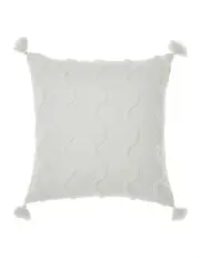 [Linen House] Helios Cushion 48x48cm in Vanilla