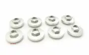 TTR400 Valve Tappet Covers 8 Pack Silver - Honda CB350 CB400F CB500 CB550 CB750