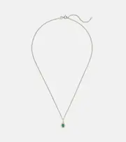 [Stone and Strand] Stone and Strand Bonbon 14kt gold pendant necklace with emerald One Size gold