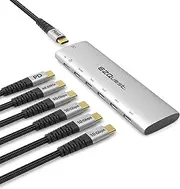 Slim Gen 2 USB-C Hub Adapter 6-in-1: 4K/60Hz Video, 4 USB-C Gen 2 10Gbps, Power Delivery 3.0