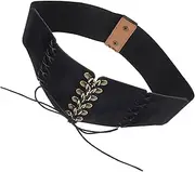 [FOMIYES] Elastic Wide Corset Belt for Women Versatile and Stylish Waist Belt with Unique Knot Detail Soft Material for Coats and Dresses Occasion