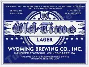 Old Time Beer Label 9" x 12" Metal Sign