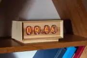 Retro minimalism Nixie Clock with IN-12B replaceable tubes ORIGINAL WOOD CASE #2