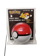 Pokemon Poke Ball Stationery Set Pen/Pad/3 Erasers Back To School