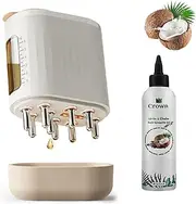 Follicle Activator 3.0, Crown Follicle Activator 3.0, Follicle Activator 3.0 Scalp Machine for Women, Electric Hair Oil Applicator, 2 in 1 Hair Oiling Applicator (1pcs)