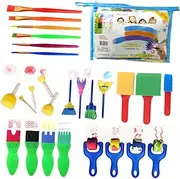 BATHVEVE 1 Set Art Drawing Sponge Brush Set Graffiti Painting Tool for Creative Learning Safe Smooth Material for DIY Crafts and Imagination for Hands