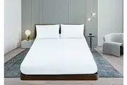 Shangri-La Linen Cashmere Touch Flannelette Fitted Sheet Combo Set White