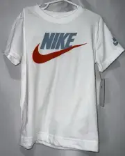 NIKE The Tee Short Sleeve Shirt Swoosh Logo Size 5-6