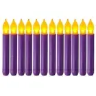 Simulation Flameless LED Candle Light Long Pole Tear Candle Birthday 7123