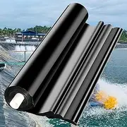 Large Pond Liner 5x8m 7x10m 8x12m 10x15m Impermeable Pond Lining Durable Underlayment for Outdoor Ponds, Waterfall, Fountains and Artificial Lake, Black(8x10m(26.2x32.8ft))