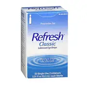 Refresh Classic Preservative-Free Eye Drops Single-Use Containers, Count of 50 (Pack of 3)
