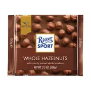 Ritter Sport Milk Whole Hazelnut 100g x 10