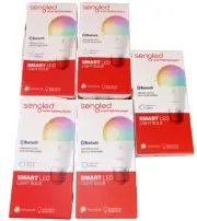 LED Multicolor Light Bulb Bluetooth Works w/ Alexa Sengled Smart Lighti Set 5