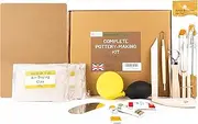 Ultimate Pottery Kit (Air Dry Clay) for Adults and Kids Perfect for Beginners Ideal Gift (Deluxe Kit)