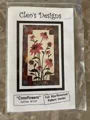 Coneflowers applique quilt pattern by Cleo's Designs