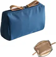 Small Bag for Purse,Small Bag with Compartments,Small Travel Bag Organizer,Cosmetic Bag for Purse,Small Cosmetic Bag Portable Handbag for Women and Girls,Toiletry Bag for Purse,Compact Storage,Blue