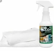 1 Bottle TopCoat HPS Multi Purpose Sealant 16oz Bottle and 2 Microfiber Towels