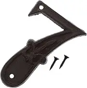 OSALADI Diy Retro Style Cast Iron House Number Sign Easy Mounting Mailbox Numbers for Home