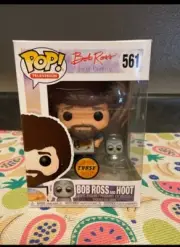 Funko Pop! Bob Ross and Hoot #561 CHASE Limited Edition *Vaulted*