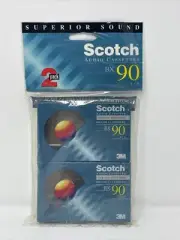 Scotch Audio Cassettes BX 90 minutes, One Pack Of 2 Tapes
