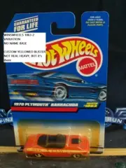 1998 HOT WHEELS #1063 -2 1970 PLYMOUTH BARRACUDA ORNGBASE VARIATION