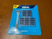 Gillette Mach3 Advanced Men's Refill Cartridges Blue 20 Cartridges 1 Razor