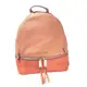送禮 Michael Kors 專櫃款 粉+橘撞色小牛皮後背包-附提袋 #30S6GEZB1T (5.3折)