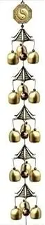 Wind Chimes Outdoor Metal Pure Copper Wind Chime Sound Crisp Home Decoration Five-Layer/Six-Layer Decoration Memorial Wind Chime (Size : 5 Tiers)