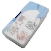 Compact Screw and Component Organizer Container with Clear Lock Design