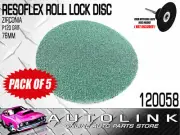 RESOFLEX 76mm ROLL-LOCK DISC ( P120 GRIT ZIRCONIA ) FOR SANDING / FINISHING x5