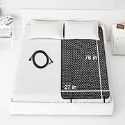 Grounding Bed Mat, Grounding Mat for Bed Improve Sleep, Grounding Pad Earth Mat Sleep Mat with 15 Ft Grounding Cord