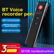 Voice Activated Mini Digital Audio Recorder with Bluetooth Dictaphone MP3 Player
