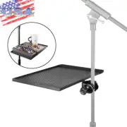 Clamp-On Rack Music Tray Holder Shelf Accessory for Microphone Stand Music Sheet
