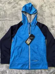 NEW HEAD Youth S-7/8Full Zip Hoodie Jacket Blue