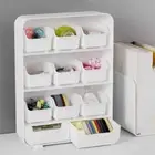Plastic Drawer Type Stationery Storage Box Cosmetics Organizing Box Bathroom