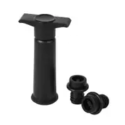 Vacuum Wine Bottle Stopper Saver Sealer- Black
